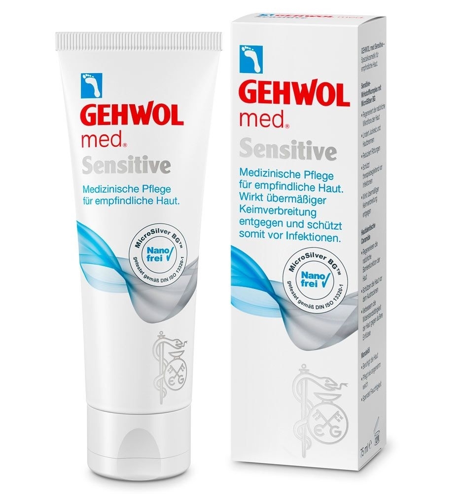Kosmetikexpertin.de | GEHWOL med. Sensitive Creme, Fusscreme mit  Mikro-Silber, Mandelöl | Kosmetik online kaufen