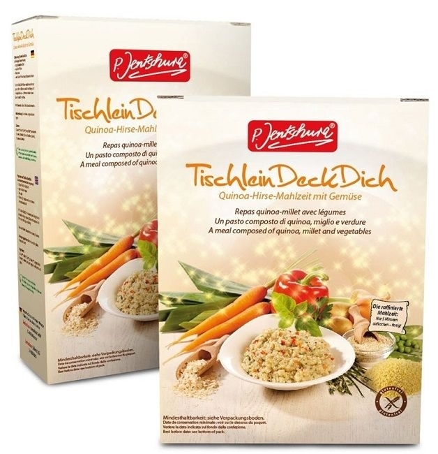 Kosmetikexpertin.de | P. Jentschura TischleinDeckDich basische  Quinoa-Hirse-Mahlzeit mit Gemüse | Kosmetik online kaufen
