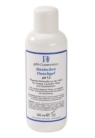Duschgel, basisch pH 7,5, ph-Cosmetics, Basen Gel zum Duschen für Haar und Körper 