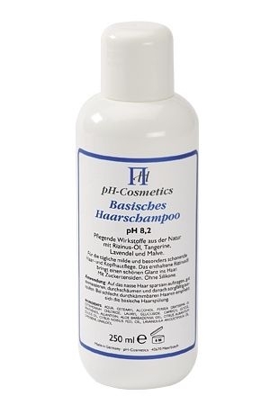 Basisches Haarshampoo pH 8,2, schonende Pflege mit Basenshampoo, ph-Cosmetics 